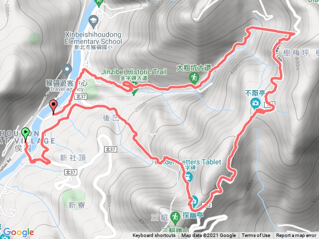 劉厝-後凹古道-金字碑-不厭亭-大粗坑古道