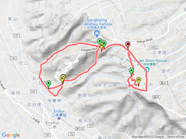 登廟步道、坑內坑步道、七星陣公園