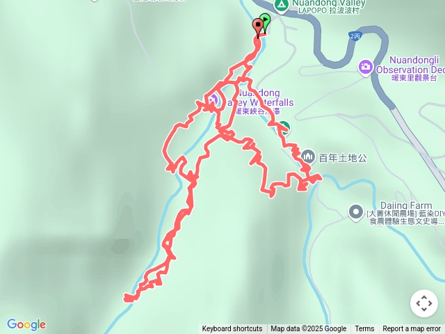 暖東峽谷大小環狀步道
