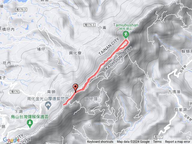 南化刣牛湖山