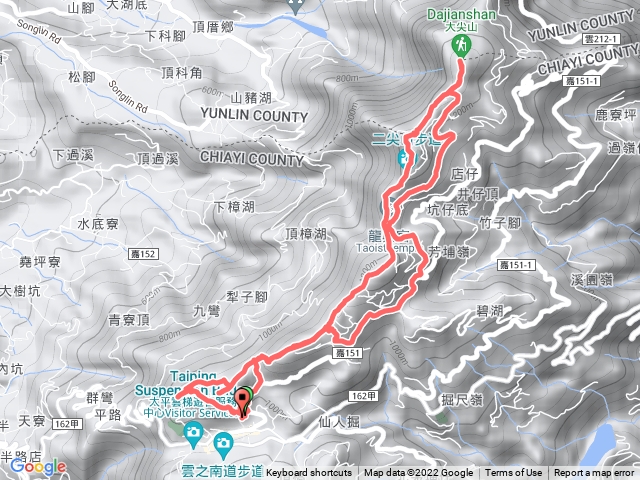 雲嘉五連峰步道(太平/梨子腳/馬鞍/二尖山/大尖山)