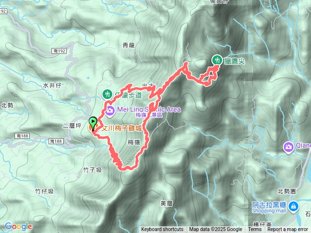 伍龍步道、獵鷹尖、一線天、福光山、梅峰、竹子尖山、梅龍步道預覽圖