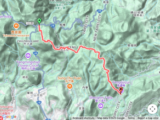 【任務二】2025臺北大縱走臺北大縱走第三段：小油坑至風櫃口20250601