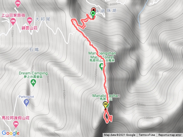 馬那邦山（珠湖登山口來回）