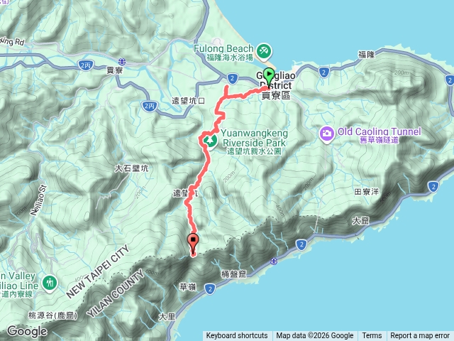 福隆車站草嶺古道預覽圖