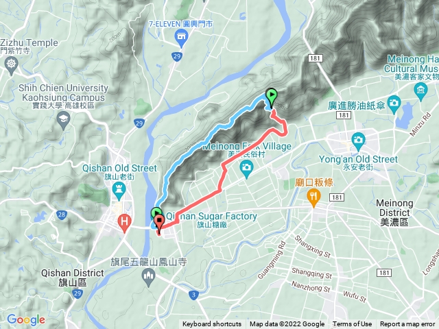 2022-0924_旗靈縱走（旗尾山-靈山）O 回糖廠停車塲