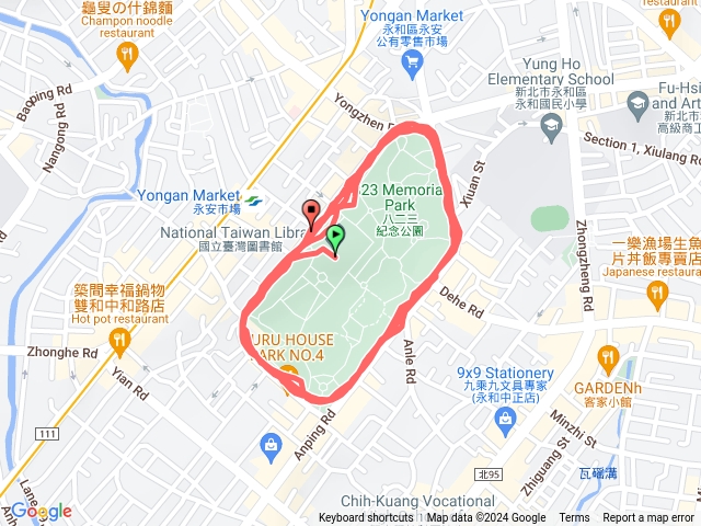 中和四號公園快走4圈預覽圖