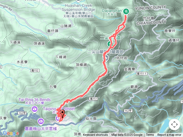 雲嘉五連峰原路來回