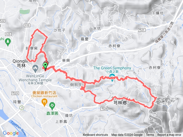 龍鳳連稜2.0一倒別牛山稜線O型、文林古道O型