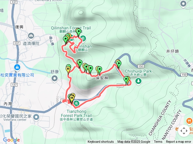 田中公園-麒麟步道-田中無名山