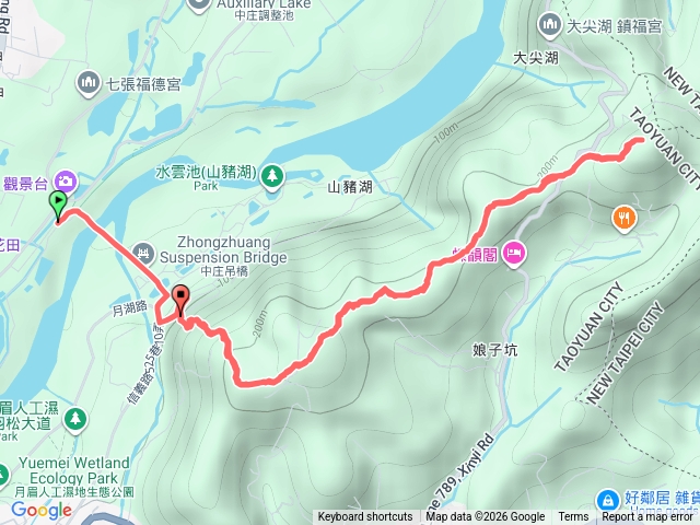 中庄吊橋-娘子坑山-烏塗窟山(來回)