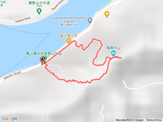 鳶山堰永安宮、福德坑山