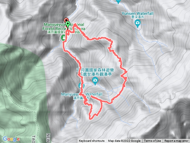 2022/07/17  滿月圓遊樂區停車場～組合山～滿月圓山～遊樂區