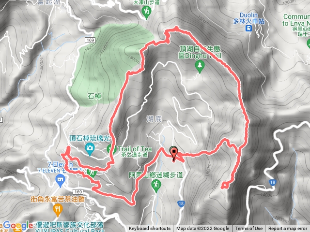 頂湖五連峰O型+頂石桌步道群(迷糊步道上)