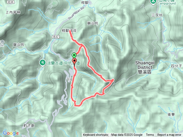 2025 D0815 :  26.7 K登山口→清光緒蔣家古墓 → 柑腳城山 (下坑山) → 鞍部→柑腳山 → 下坑古道→游家古厝 → 26.4 K 登山口 O 走