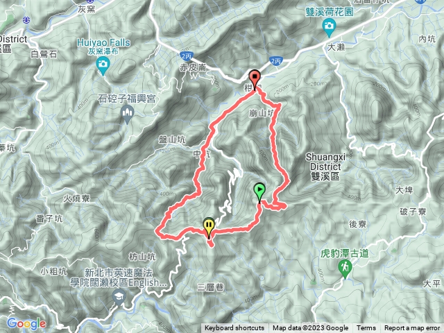 崩山坑古道vs中坑古道0繞預覽圖