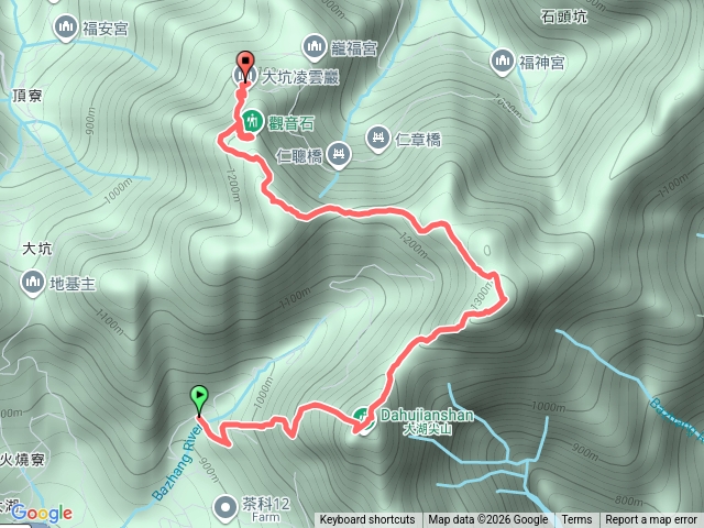 嘉義竹崎 大湖尖山-文峰山-觀音岩步道預覽圖