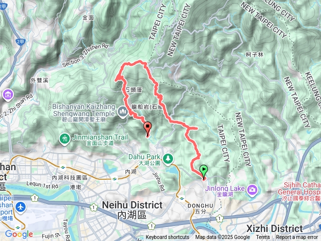 康樂山-牛稠尾山-石崁山-開眼山-白石湖山-碧山-大崙頭山-圓覺尖