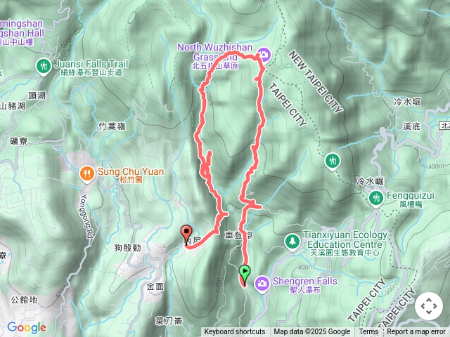 荷蘭(高頂山)古道-內雙溪古道-高頂山-北五指山-坪頂新圳-坪頂古圳-登峰圳(含 賴家古厝、坪頂古圳取水口)