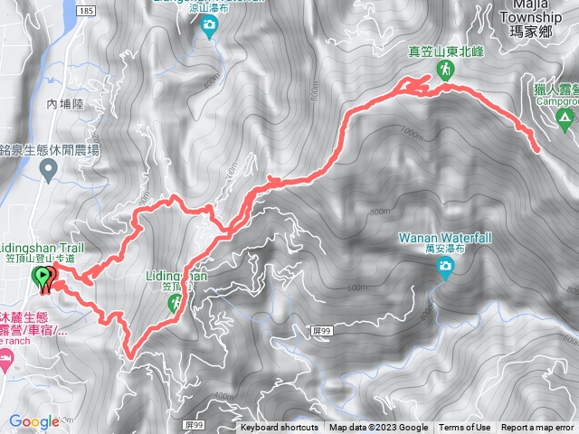 真笠山西南峰-真笠山-真笠山東北峰-真笠山東南峰-笠頂山