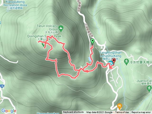 夢幻湖凱達格蘭山走七星山群峰至冷水坑