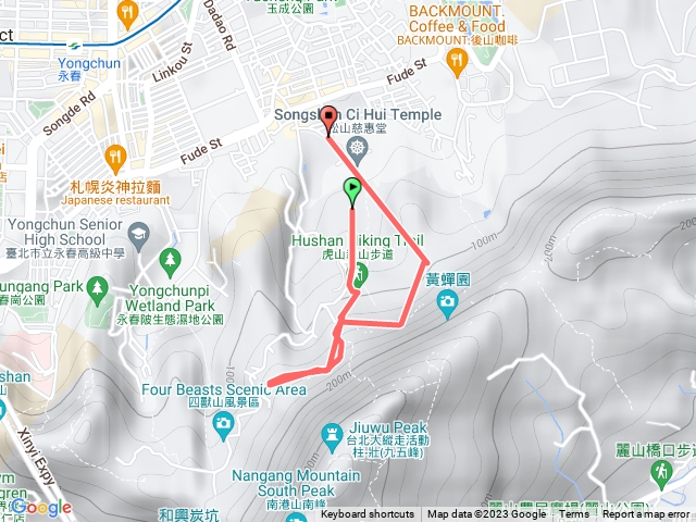 虎山步道➡復興園➡慈惠堂