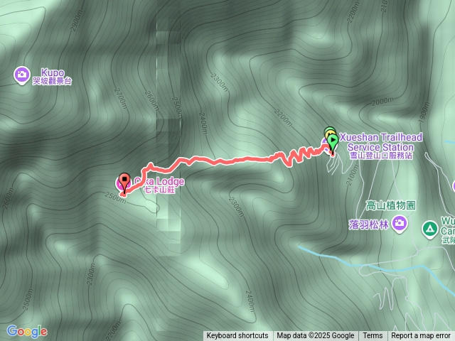 雪山登山口-七卡山莊