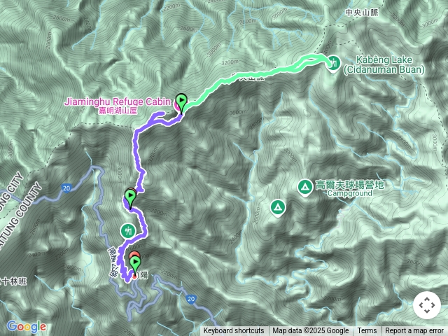 嘉明湖三天兩夜(含向陽北峰、三叉山、向陽山)