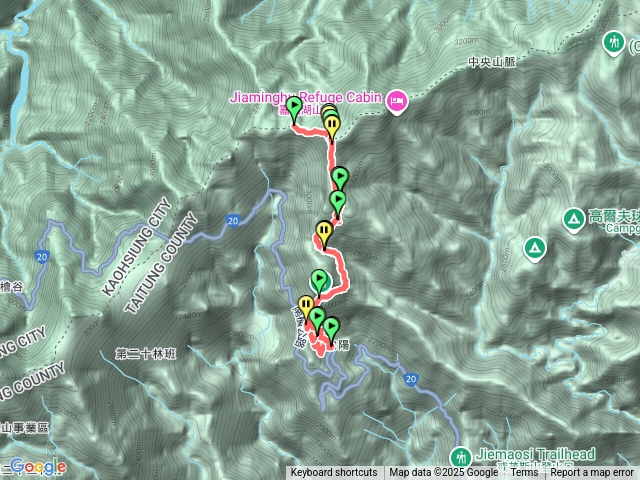 散步到向陽大崩壁