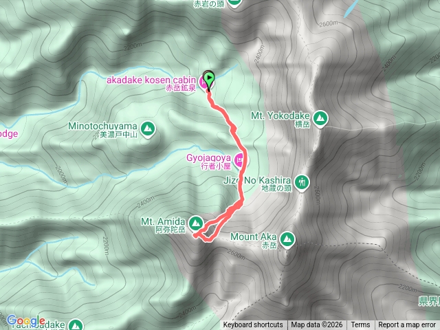 日本技術攀登路線-八岳的阿彌陀北稜(1級上，核心段III級)