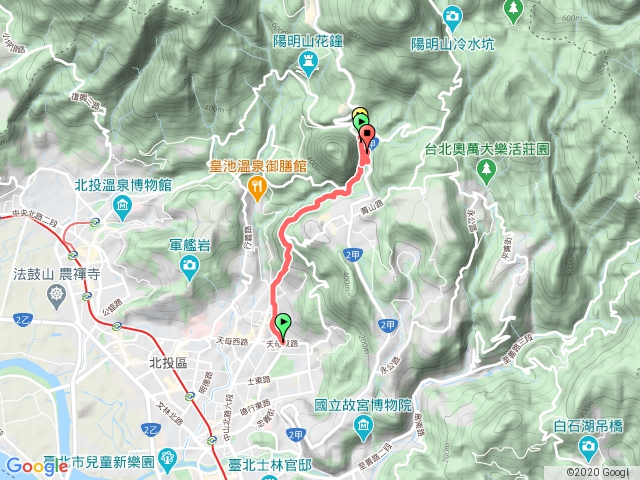 水管路到白雲瀑布