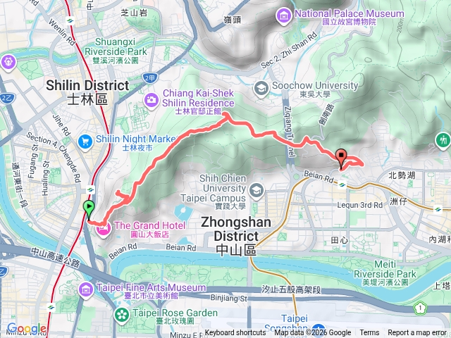 劍潭捷運的劍南路