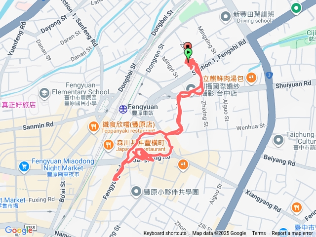 114/9/12-豐原（4）文村街/向陽路75巷（儷宴/闔家歡KTV）/豐陽路87號（四季春）91號（鞋）/向陽路（全聯）-直興街