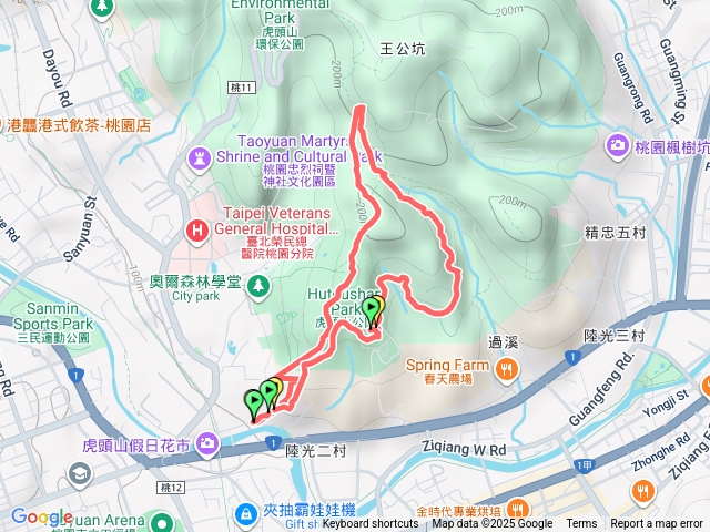 下午的虎頭山人好少