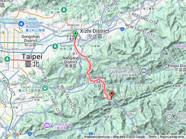 南港展覽館經土庫岳到石碇老街