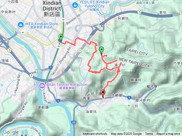 新店公所站-北宜青潭站