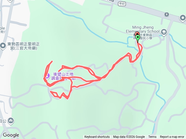卓蘭大樹山圖根點