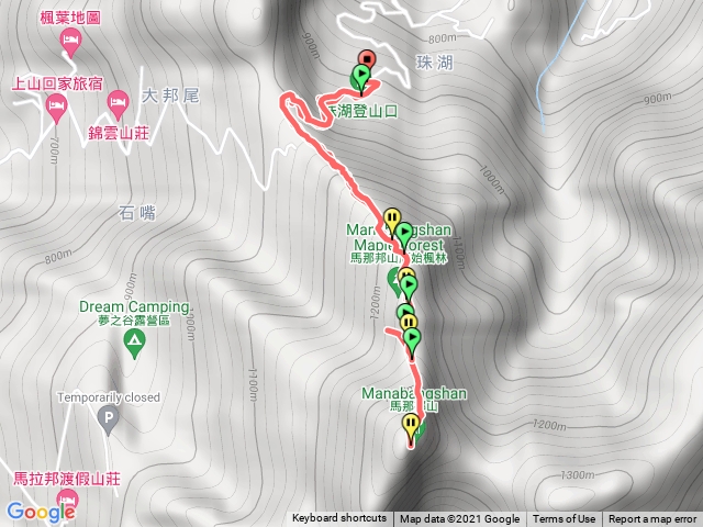 馬拉邦山～珠湖登山口袋來回