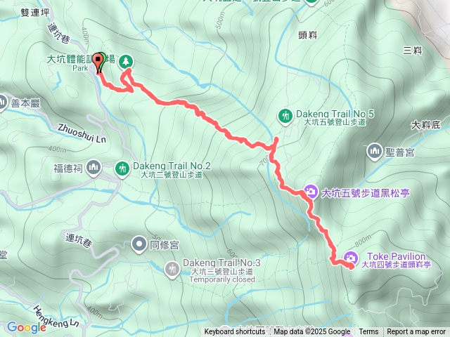 大坑一號上頭嵙山預覽圖