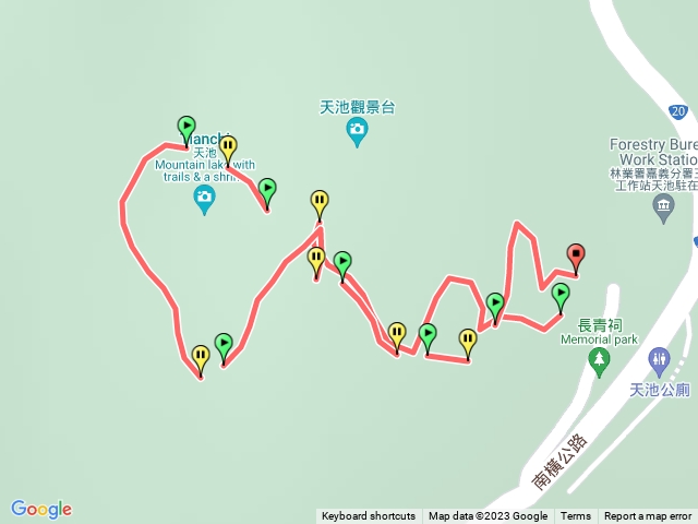 長青祠至天池繞一圈