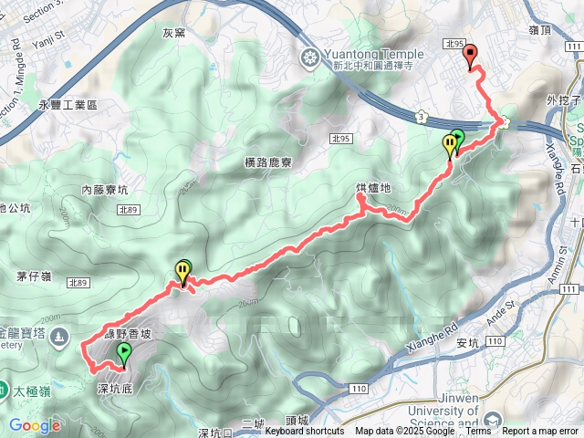 2025微笑山線大縱走尋寶集章任務微笑山線：【天上山系】烘爐地土地公段202512111424預覽圖