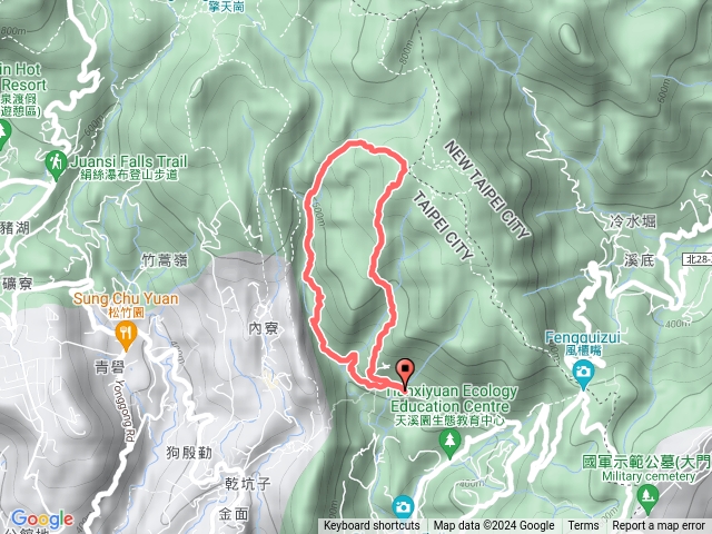 荷蘭古道-北五指山-內雙溪古道O形預覽圖