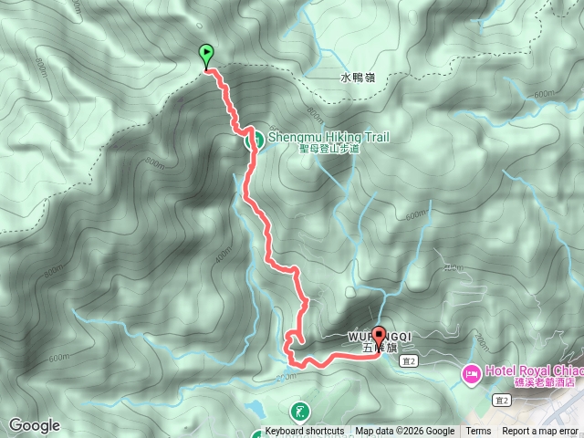 抺茶山 (聖母山莊)替代道路預覽圖