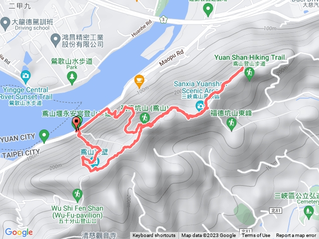 三峽彩壁鳶山岩