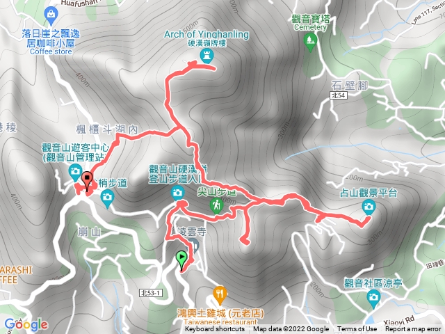 觀音山-尖山-大崩壁-硬漢嶺