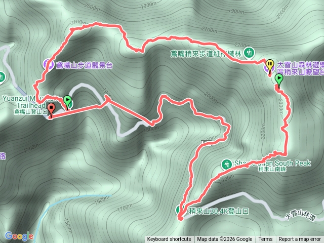 鳶嘴捎來步道預覽圖