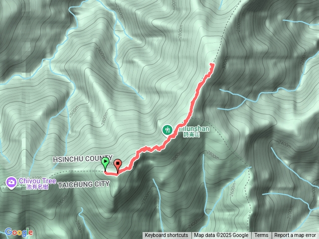 桃山喀拉業山來回