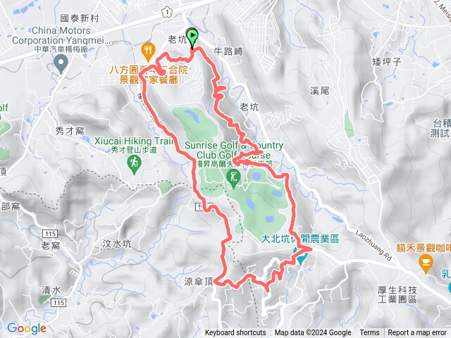 福人登山步道、大北坑大O型