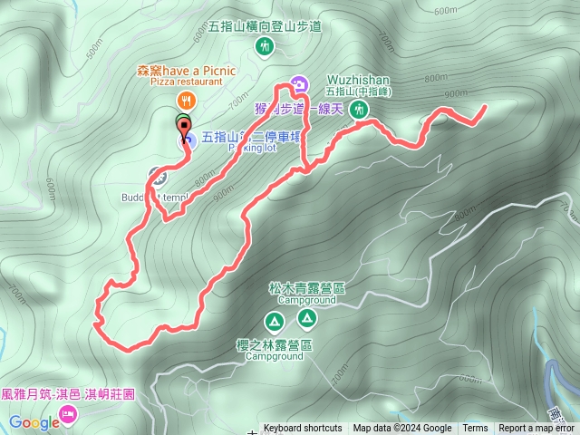 大隘山+五指山連峰+水路下切+橫向步道預覽圖