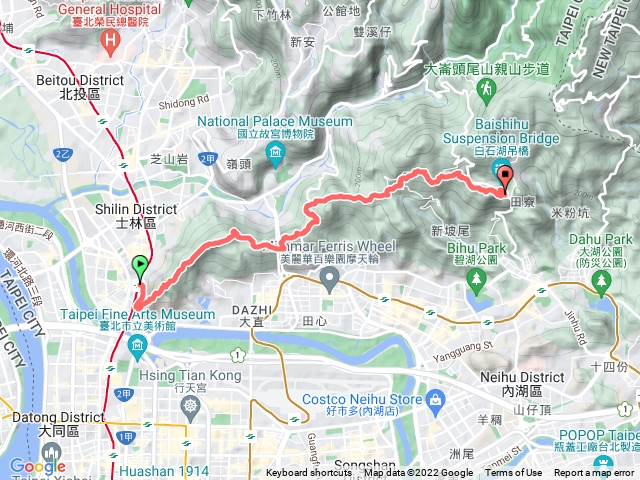 臺北大縱走第五段：劍潭支線20220713